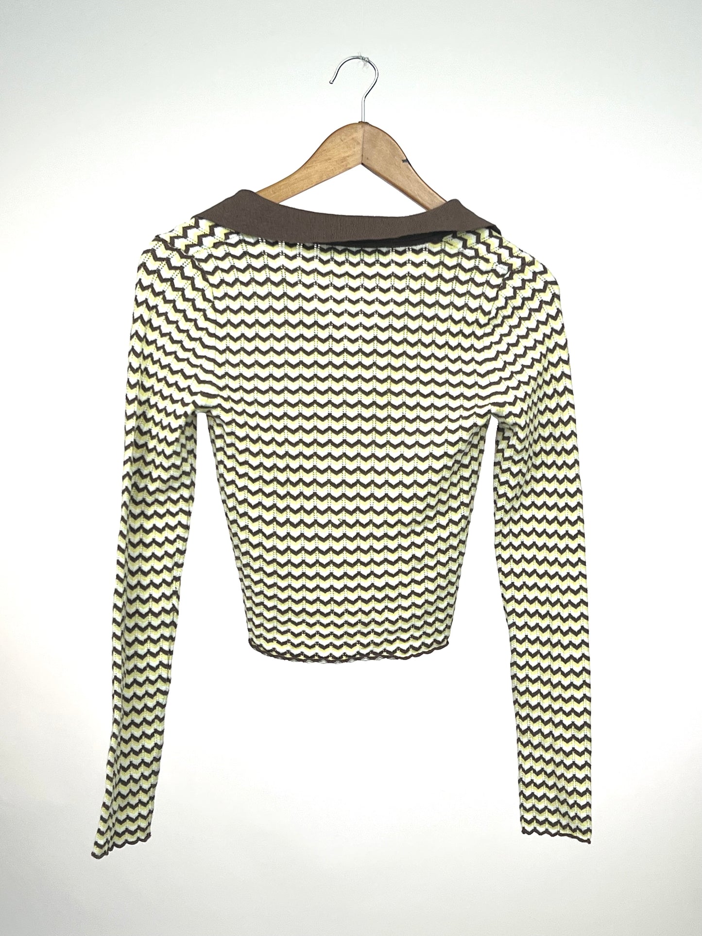 Bershka Crochet Collar Top