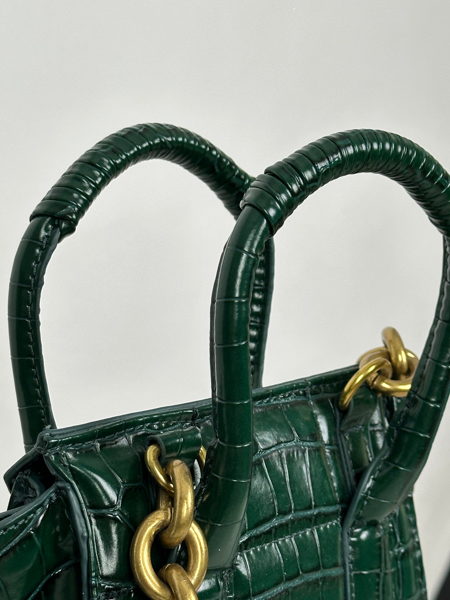 Green Zara Print Cross Body Bag