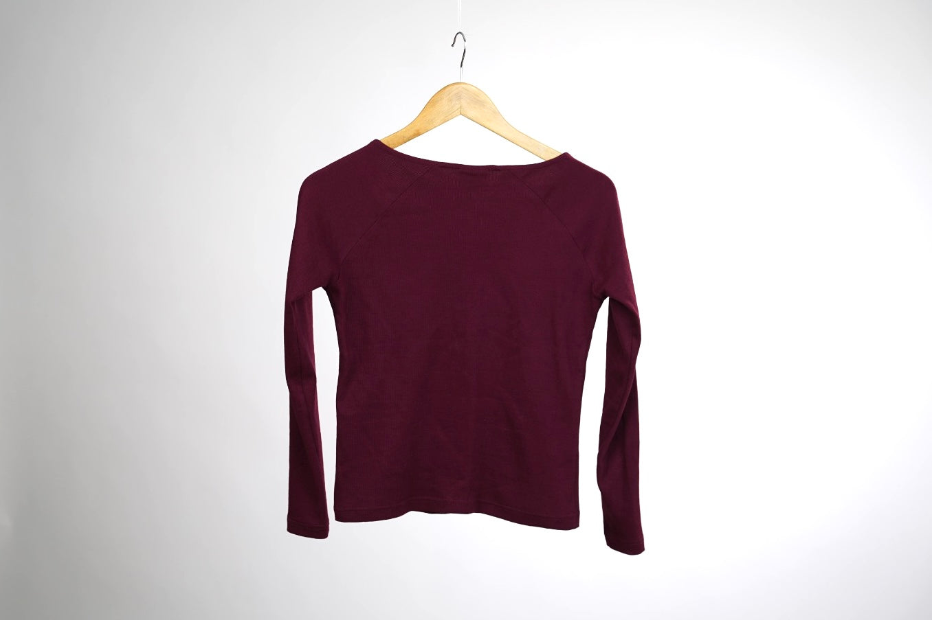Ribbed Zane Burgundy Top