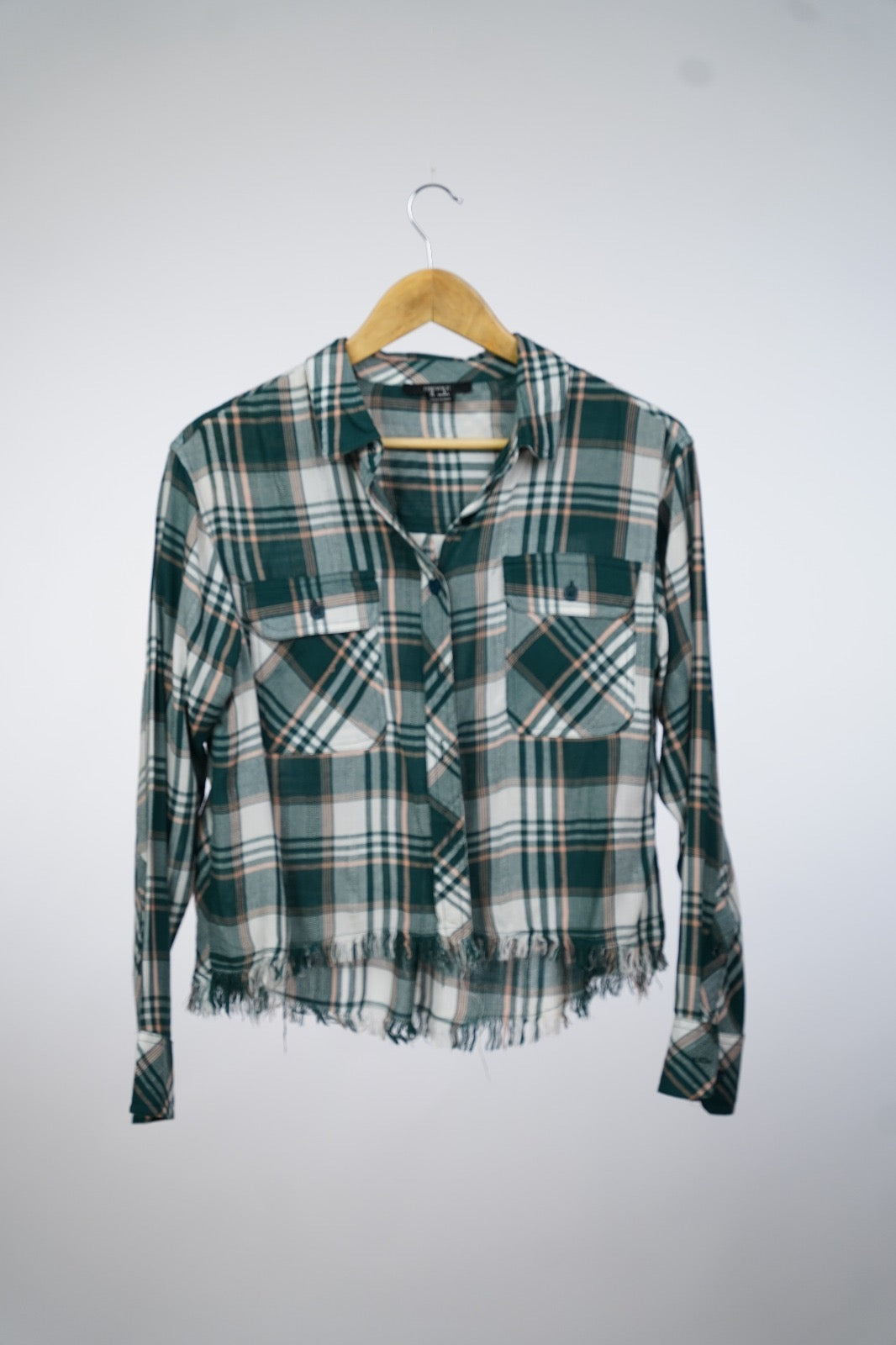 Gingham Forever21 button top