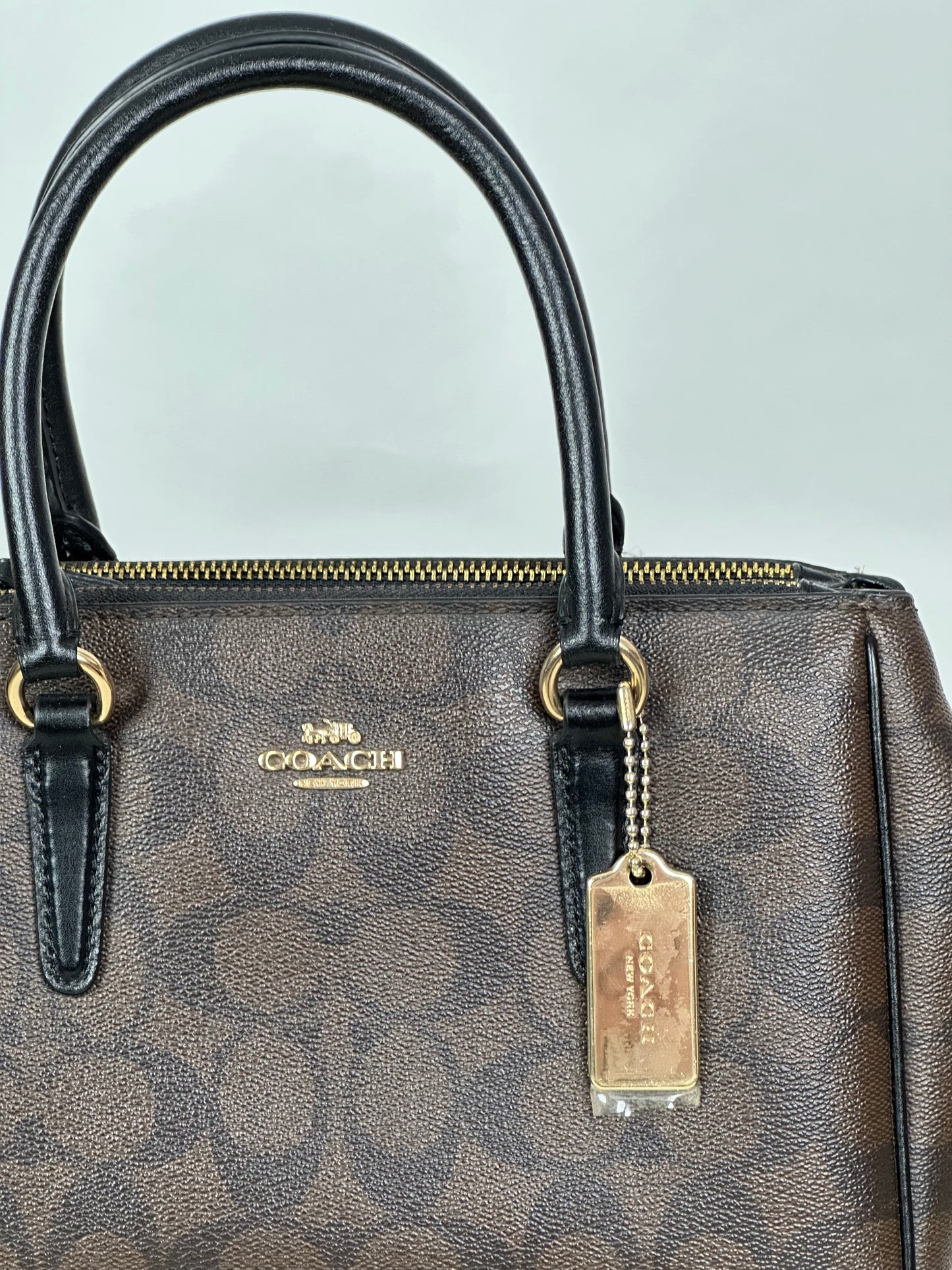 Coach Signature Cross Body With Top Handle
