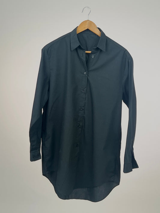 Oversized Black Button Down