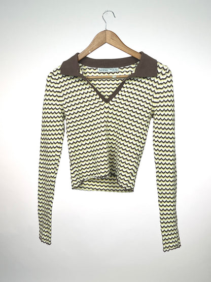 Bershka Crochet Collar Top