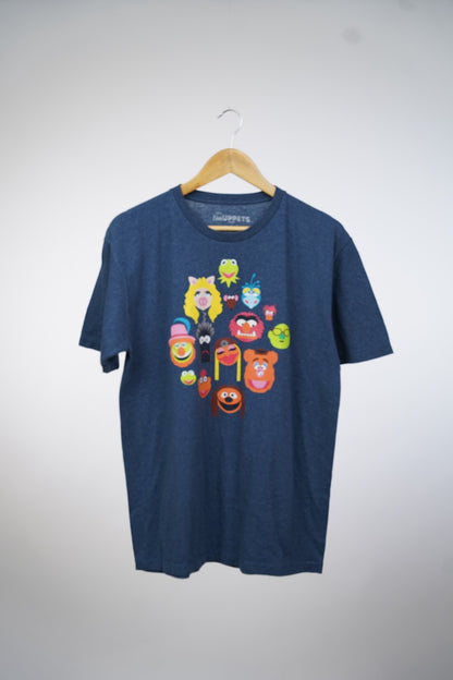Blue Disney muppets printed tee