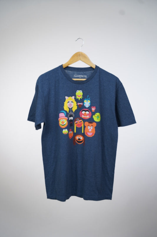 Blue Disney muppets printed tee