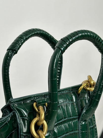 Green Zara Print Cross Body Bag