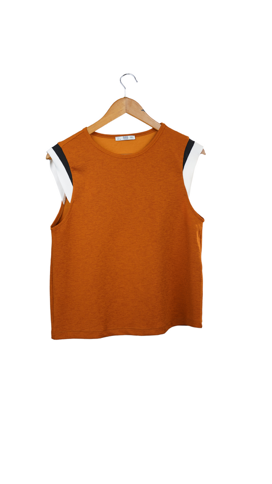 Rust Zara Top