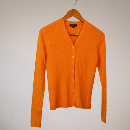 Knitted Orange Cardigan