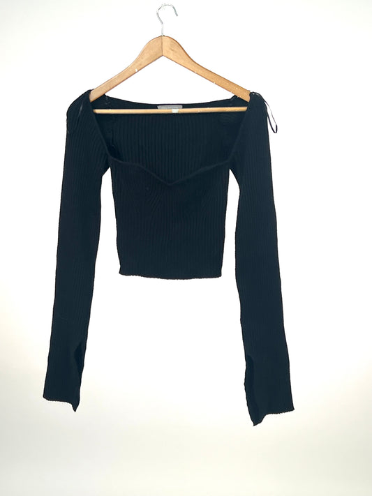 Bell Sleeves Ribbed Top