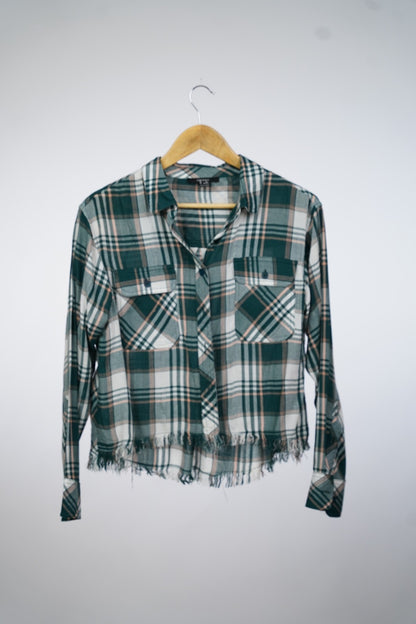 Gingham Forever21 button top
