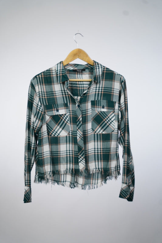 Gingham Forever21 button top