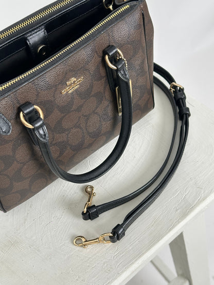 Coach Signature Cross Body With Top Handle